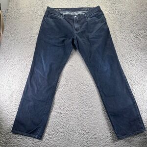 Gap 1969 Jeans Mens 36x32 Blue Cotton Denim Skinny Leg Utility Workwear Faded